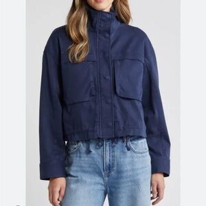 Caslon cropped utility jacket